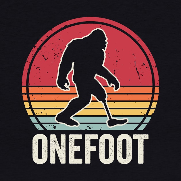 Funny Amputee Humor Onefoot Bigfoot by Visual Vibes